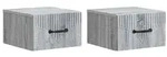 vidaXL Wandmontierter Nachttisch 2 pcs Graues Sonoma 34,5 x 33 x 20 cm
