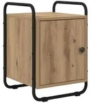 vidaXL Nachttisch Artisan-Eiche Holzwerkstoff