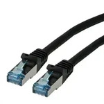 ROLINE Patchkabel Cat.6A S/FTP (PiMF), Component Level, LSOH, schwarz, 3 m Twisted