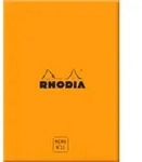 Rhodia Box Memoblock (7,5 x 10,5 cm) punktkariert 240 Blatt - Orange 194051C