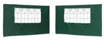 vidaXL Party Zelt Seitenteil 2 pcs 400 x 195 cm Gr&uuml;n PE und Stahl