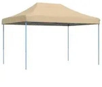 vidaXL Party-Zelt Beige 279 x 410 x 315 cm Oxford-Stoff