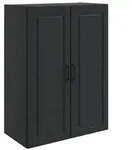 vidaXL Wandschrank Schwarz 66 x 34,5 x 90 cm Holzwerkstoff