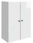 vidaXL Wandschrank Hochglanz Wei&szlig; 66 x 34,5 x 90 cm Holzwerkstoff