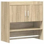 vidaXL Wandregal Wandhalterung Sonoma-Eiche 80 x 36 x 80 cm