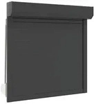 vidaXL Rollladen Anthrazit 100 x 100 cm Aluminium und Polyurethan