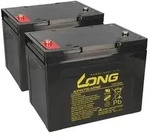 24V 75Ah Akku-Satz passend f&uuml;r Proflex VR350F, VR350S und VR500F &ndash; 2x Kung...