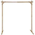 vidaXL Hochzeitsbogen Hellbraun 225 x 95 x 226 cm Massivholz Kiefer