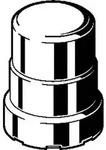 Viega Megapress-Kappe mit SC-Kontur, Stahl unlegiert, Zink-Nickel-Beschichtung, DN: