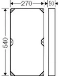 Hensel FP ZR 30 Aufsetzrahmen Kunststoff Grau (B x H) 270 mm x 540 mm 1 St.
