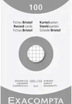Exacompta Karteikarten 10x15 kariert weiss 100St Wei&szlig; - 13202E