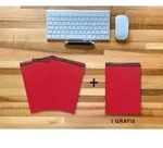A 5 Notizblock - Set, 3+1 gratis, Luxury 80 Seiten ROT JUPITER GLITTER-OPTIK,...