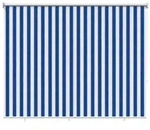 vidaXL Au&szlig;enrollo 90% UV-Block Blau-wei&szlig; gestreift 120 x 230 cm HDPE