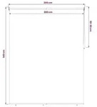 vidaXL Rollo mit UV-Schutz Schwarz 200 x 140 cm Polyester