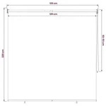 vidaXL Rollo mit UV-Schutz Schwarz 120 x 230 cm Polyester