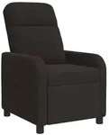 vidaXL Liegesessel Schwarz Boucl&eacute;