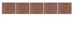vidaXL Zaunelement Set WPC 872x146 cm Braun