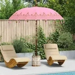 vidaXL Balinesischer Sonnenschirm 260 Rosa 210-220 cm