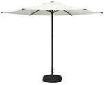 vidaXL Garten-Sonnenschirm 300 x 300 cm Polyester Rechtwinklig Creme