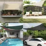 vidaXL Sonnensegel 160 g/m2 Dreieckig Blau 3x4x5 m HDPE