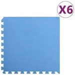 vidaXL Bodenmatten 6 Stk. 2,16 m2 EVA-Schaumstoff Blau