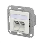 METZ CONNECT E-DAT C6A LSA++ Dose, 2 Port, UPk, verkehrswei&szlig;