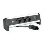 BACHMANN Desk1 3x Schutzkontakt, USB-Charger, GST18 0,2m