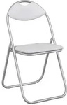 vidaXL Klappstuhl 8 pcs Wei&szlig; und Grau 48 x 43,5 x 81 cm Kunstleder