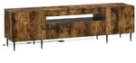 vidaXL LED-TV-Schrank Raucheiche Holzwerkstoff