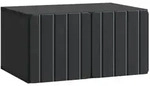 vidaXL Wandmontierter TV-Schrank Schwarz 59,5 x 41 x 30 cm