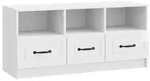 vidaXL TV-Schr&auml;nk Hochglanz Wei&szlig; 102 x 34,5 x 47 cm Holzwerkstoff