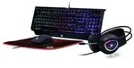 Gembird GMB Gaming Phantom GGS-UMGL4-01 - Set aus Tastatur, Maus, Headset und...