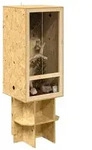 vidaXL Terrarium Braun 50 x 50 x 150 cm OSB