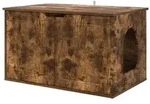 vidaXL Katzenhaus Ger&auml;ucherte Eiche 85 x 55 x 50,5 cm Holzwerkstoff