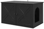 vidaXL Katzenhaus Schwarz 85 x 55 x 50,5 cm Holzwerkstoff