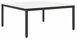 vidaXL Couchtisch Wei&szlig; 100 x 100 x 45 cm Massives Kiefernholz