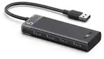 Adapter - HUB - CM653 HUB mit 4 USB-A-Anschl&uuml;ssen und USB-A-Stromkabel &ndash;...