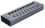 Orico BT2U3-10AB Hub 10x USB-A 3.0 Schaltern - grau