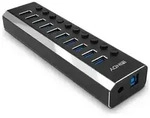 Lindy Hub - mit Ein-/Aus-Schaltern - 10 x SuperSpeed USB 3.0