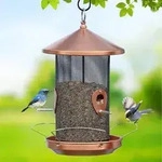 Gro&szlig;es Metall-Vogelfutterh&auml;uschen f&uuml;r Wildvogel - 32CM Mesh Screen