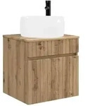 vidaXL Wandmontierte Waschbecken-Vanit&auml;t Artisan-Eiche
