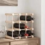 vidaXL Weinregal f&uuml;r 12 Flaschen 36x23x36 cm Massivholz Kiefer