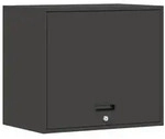 vidaXL Wandschrank f&uuml;r die Garage mit Gasdrucklift-T&uuml;r Schwarz