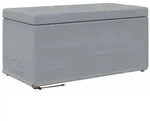 vidaXL Hocker Hellgrau 81 x 41 x 40 cm Stoff und Pressholz