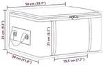 vidaXL Aufbewahrungsbox mit transparentem Seitenfenster 2 pcs