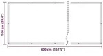 vidaXL Balkonsichtschutz Orange und Braun 100 x 400 cm Oxford-Stoff