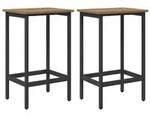 vidaXL Barhocker 2 pcs Artisan-Eiche 40 x 32 x 64 cm Holzwerkstoff