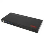 ROLINE KVM Switch, HDMI 4K, USB, 1 User - 4 PC, mit 3-Port USB-Hub KVM-Switches /