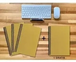 A 4 Notizbuch - Set, 3+1 gratis, Luxury 80 Seiten GOLD GMUND SHIMMER, kariert...