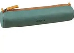 Rhodia rundes Schlamperm&auml;ppchen 21,5x&Oslash;5cm Kunstleder Wassergr&uuml;n 319007C